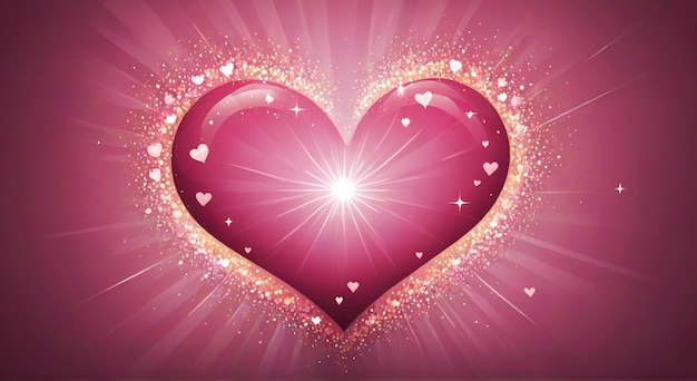 a heart with hearts and a pink background