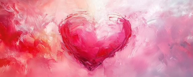 a heart with a pink background