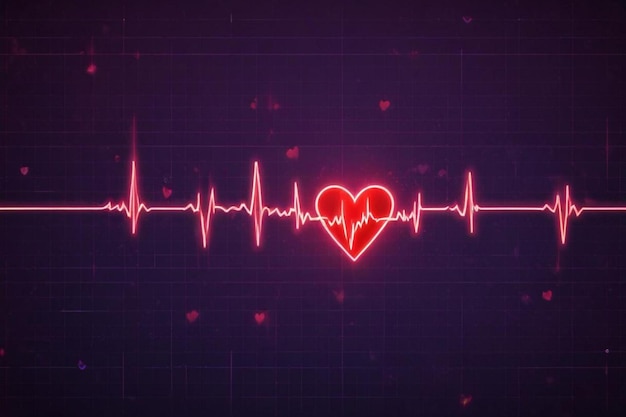 heartbeat rhythm background