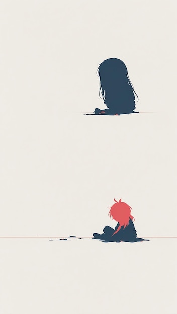 Heartbroken Anime Character Illustration