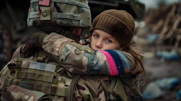 A Heartfelt Connection Soldiers Homecoming Reunion with Child