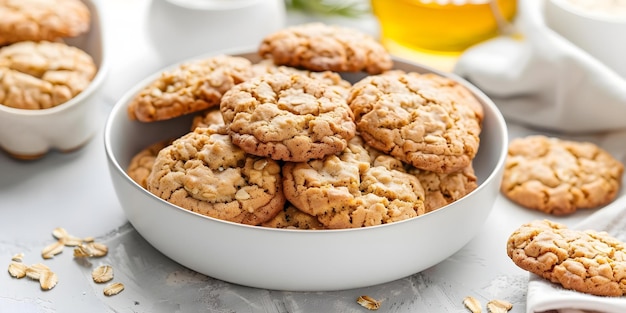 HeartHealthy Oatmeal Cookies Made with Avocado Oil Concept Healthy Baking Avocado Oil Recipes HeartHealthy Snacks Oatmeal Cookie Recipe Nutritious Desserts