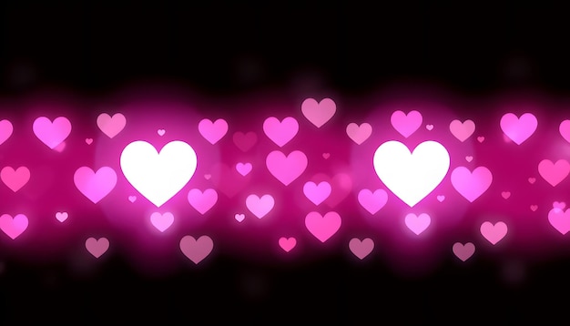 hearts background pattern isolated with white highlights