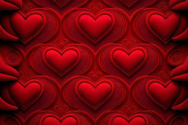 Hearts pattern