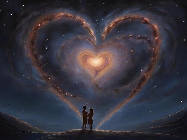 Heartshaped galaxy the universality of love