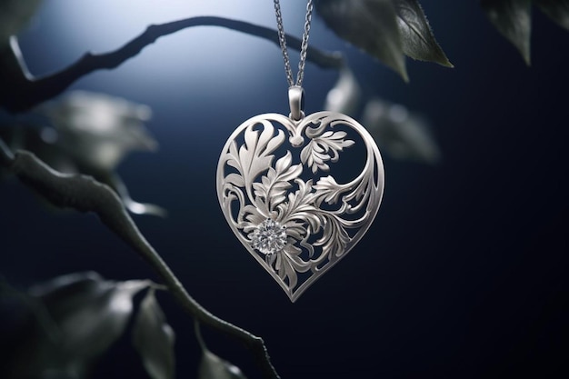 A heartshaped pendant with a message engraved ins Love Photos724jpg