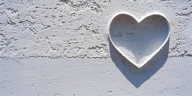 Photo heartshaped shadow on textured wall with love affirmations a simple yet profound backdrop concept love heartshaped shadow textured wall affirmations backdrop