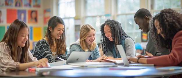 Heartwarming Photo of a Diverse Group of Students