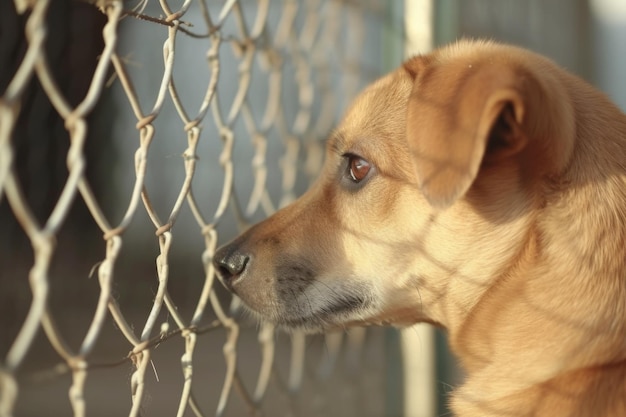 A heartwarming scene of a rehabilitated dog finding a loving home promoting responsible pet ownershi