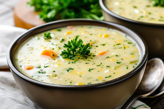 Hearty Corn and Wholesome Garden Vegetable Chowder