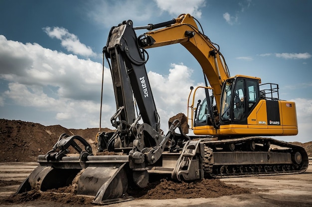 Heavy Duty Excavator with Multiple Attachments for Versatility