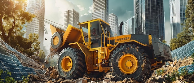 Heavy Duty at Sea Dump Truck Being Loaded Onto a Ship