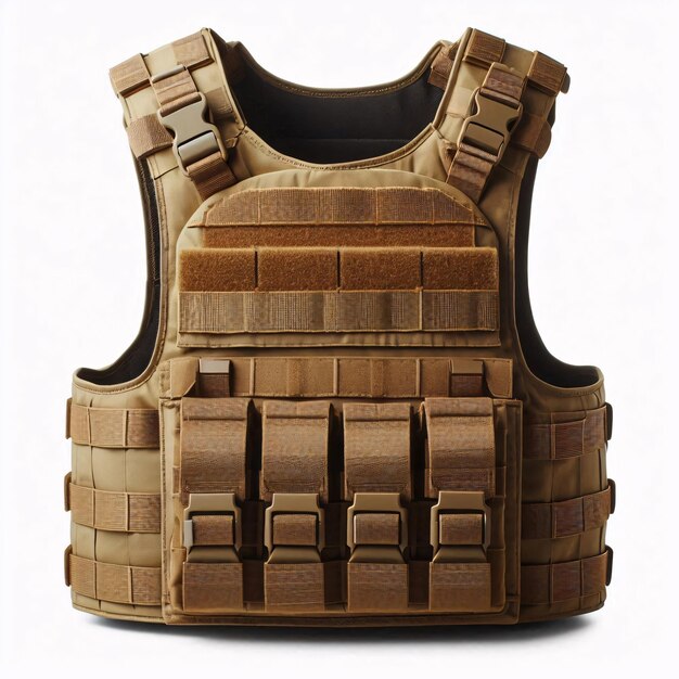 Photo heavy duty tactical vest with durable straps and padding