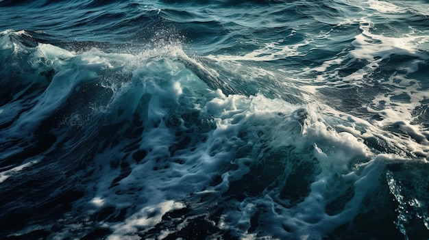 Heavy Sea Waves Powerful and Dynamic Ocean Scenery