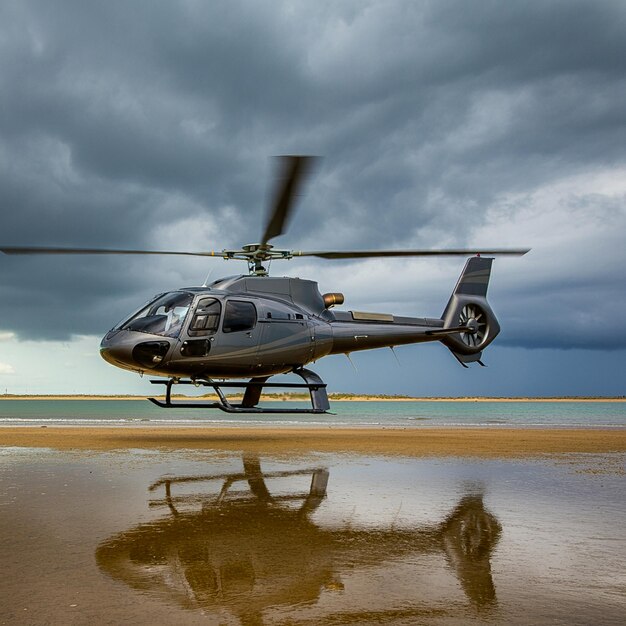 Photo helicopter chopper air fly fake cgi illustration photo art