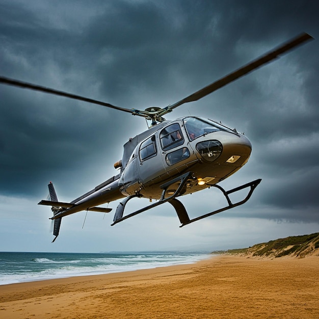 Photo helicopter chopper air fly fake cgi illustration photo art