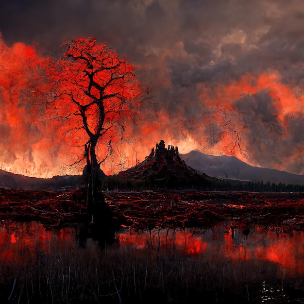 hell castle lava