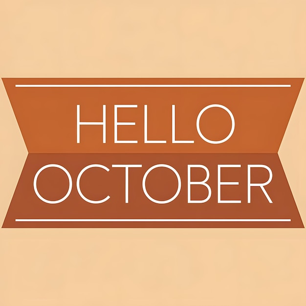 Photo hello october design