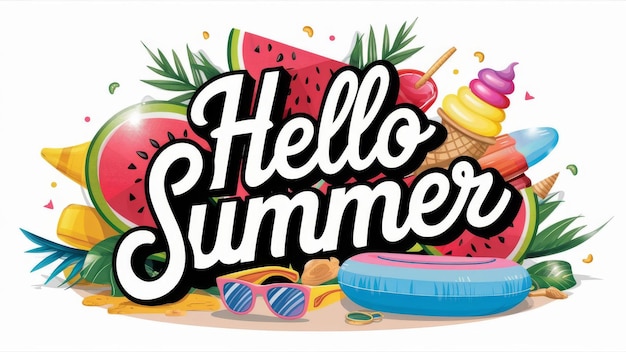 Hello Summer Greeting Card