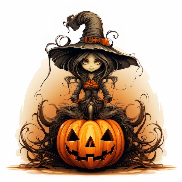 Helloween art design vector