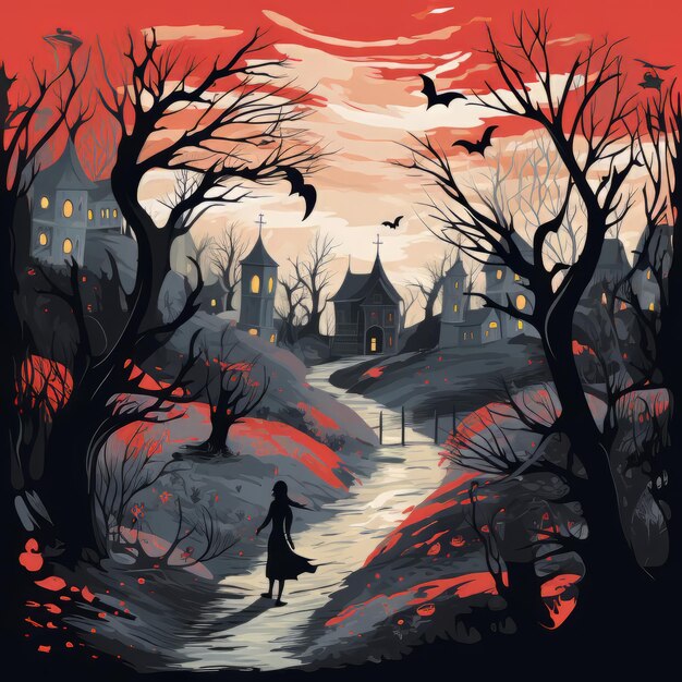 Helloween art design vector