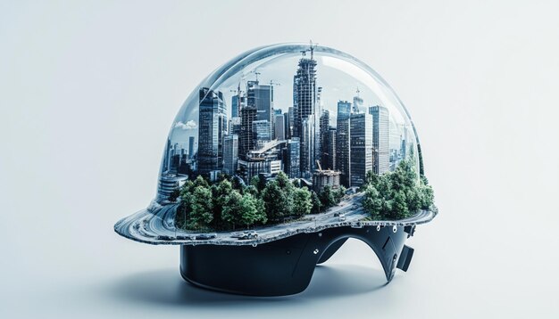 Photo a helmet with a city on it and the word city on the side