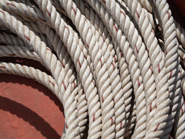 Hemp rope or marine rope for tying up boats to docks