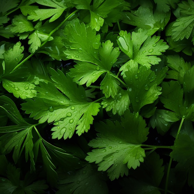 Herb Elegance 16k UHD Cinematic Cilantro Color Wallpaper