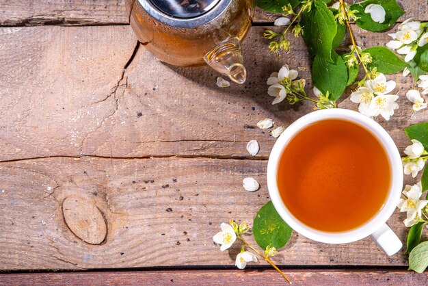 Herbal jasmin flower tea