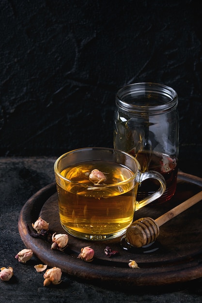 Herbal tea with honey