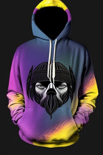 Photo here are some cool 3d mockup of black hoodie with streetwear designs