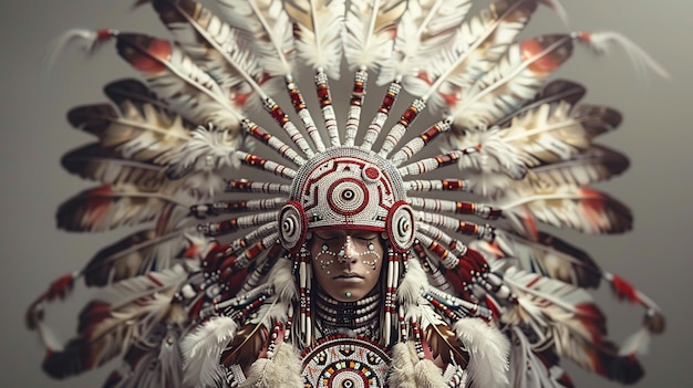 Photo heritagefusion_nativeamericanregaliafuturistic