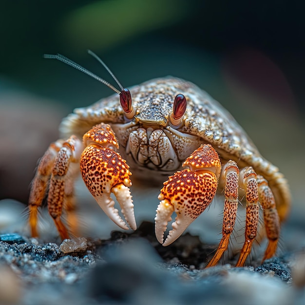 Hermit Crab isolated on cute background