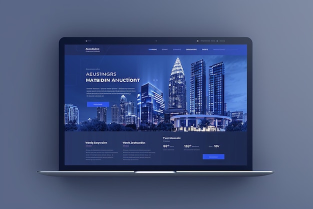 Hero Section for Facility Management and Services Company Professional UIUX Design