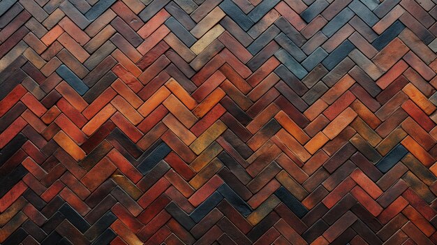 Photo herringbone brick background