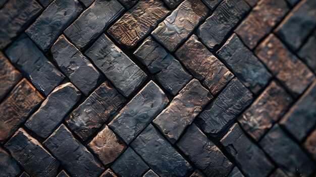 Photo herringbone floor texture wall pattern sidewalk flooring pavement paper footpath wal generative ai