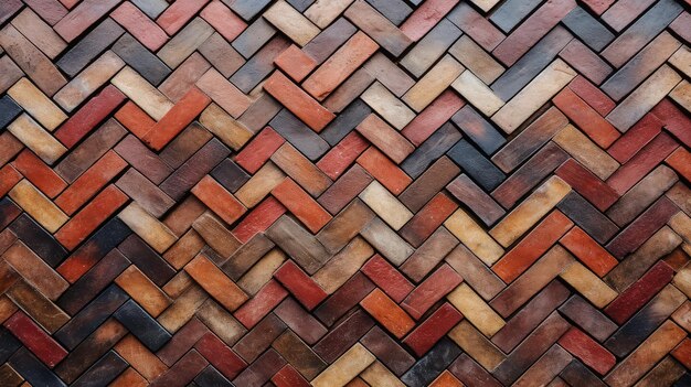 Photo herringbone wall pattern