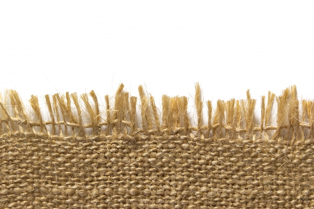 hessian sack cloth border