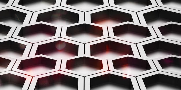 Hexagon abstract shiny steel texture Hexagonal honeycomb