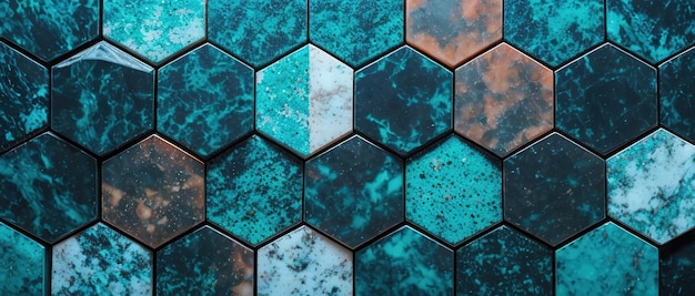 Hexagon concept design abstract technology background generative ai