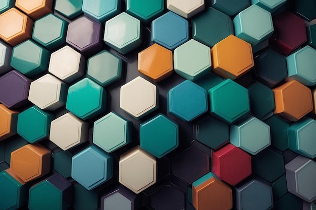 Hexagon medical background with changeable colors