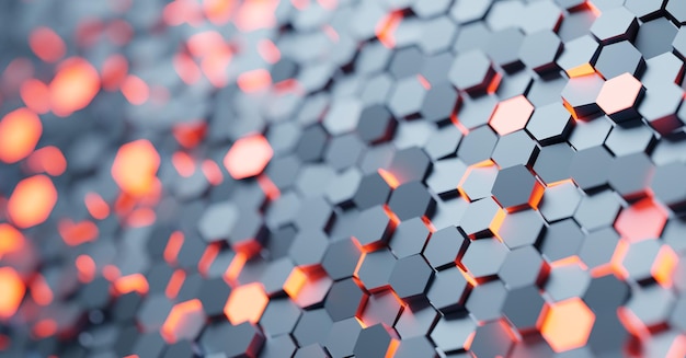 Hexagon pattern background Modern technology and network concept