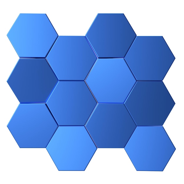 Hexagon shape 3D hexagon