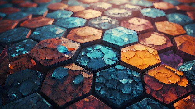 Hexagonal Abstract Background