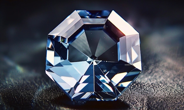 Photo a hexagoncut gemstone