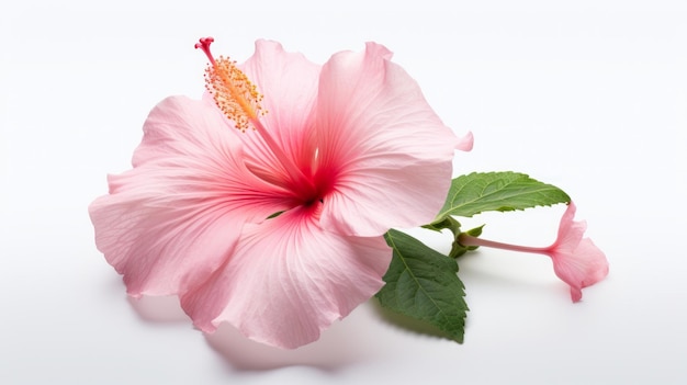 Hibiscus Flower isolated on White Background