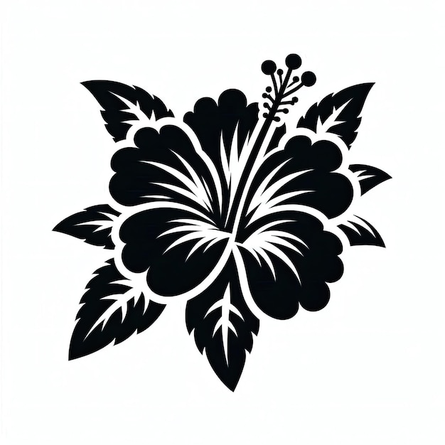 Photo hibiscus flower vector illustration