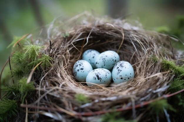 Hidden Treasures Eggs in a Natural Haven