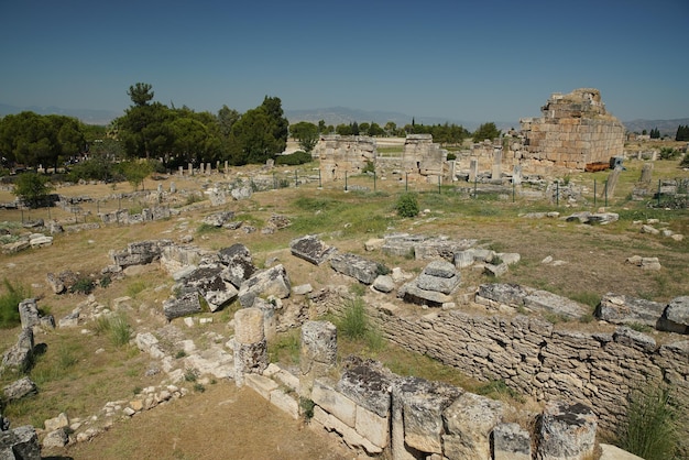 Hierapolis Ancient City in Pamukkale Denizli Turkiye