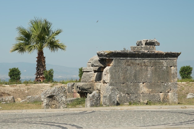 Hierapolis Ancient City in Pamukkale Denizli Turkiye